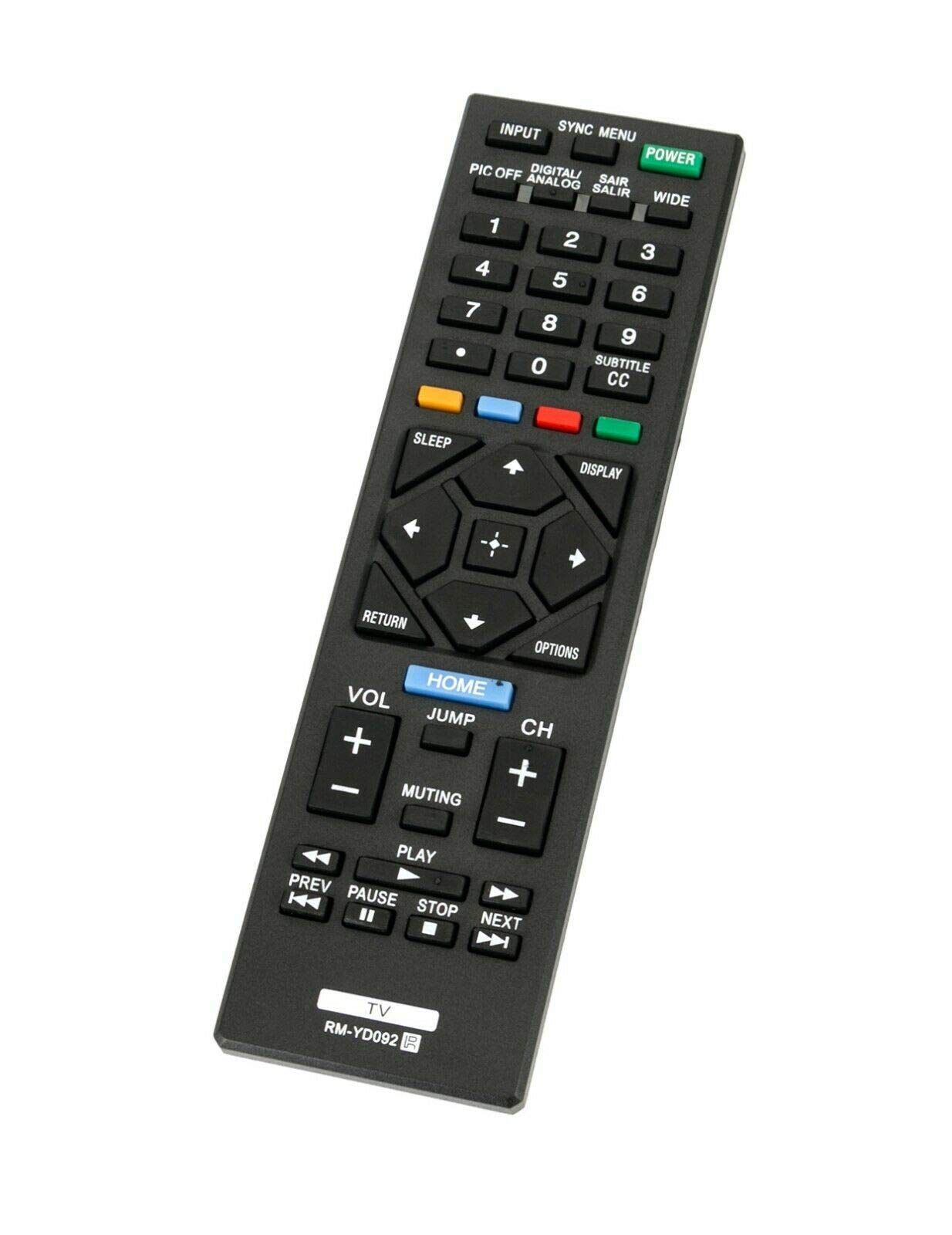 RM-YD092 Remote Control Replace for Sony TV KDL-32R421A KDL-50R450A KDL-40R380B