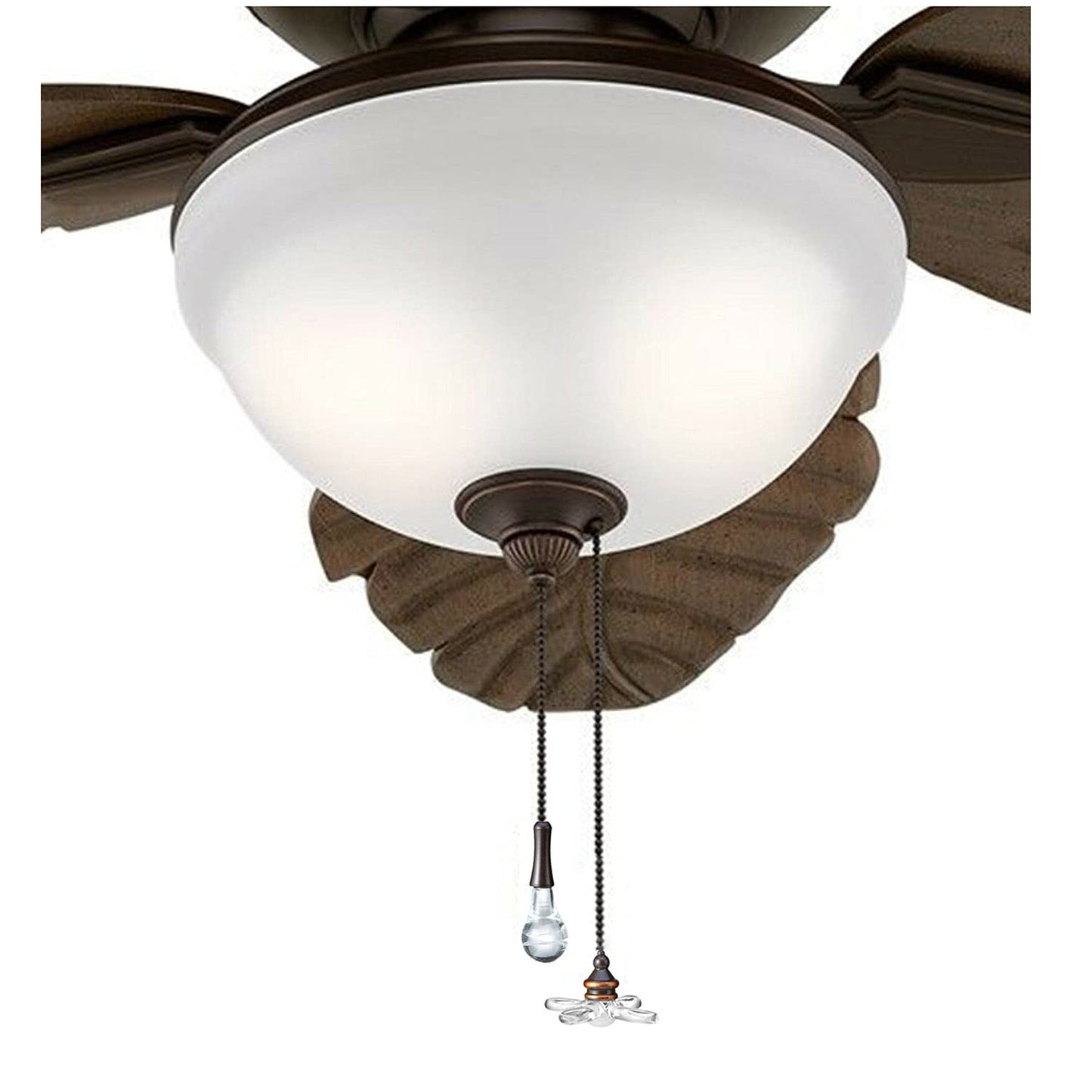 Ceiling Fan Pull Chain, Pack of 2 Ceiling Fan Cords with 6 Inches Fan Pulls Set with Connector (ORB, Light Bulb and Fan)