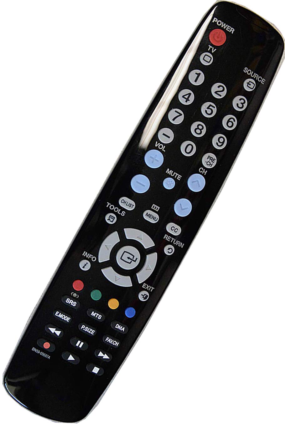 New BN59-00687A Remote Control Compatible with Samsung TV LN32A450C1 LN32A540P2D LN37A450C1 LN37A450C1D LN37A450C1H LN40A450C1 LN40A500T1F LN46A500T1F