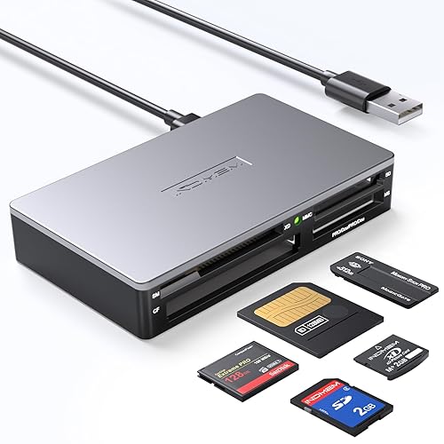 SmartMedia Card Reader Writer All-in-1 USB Universal Multi Card Adapter Slim Hub Read Smart Media, xD, SD, SDHC, SDXC, UHS-I, MMC, MS Pro Duo, CF, MD