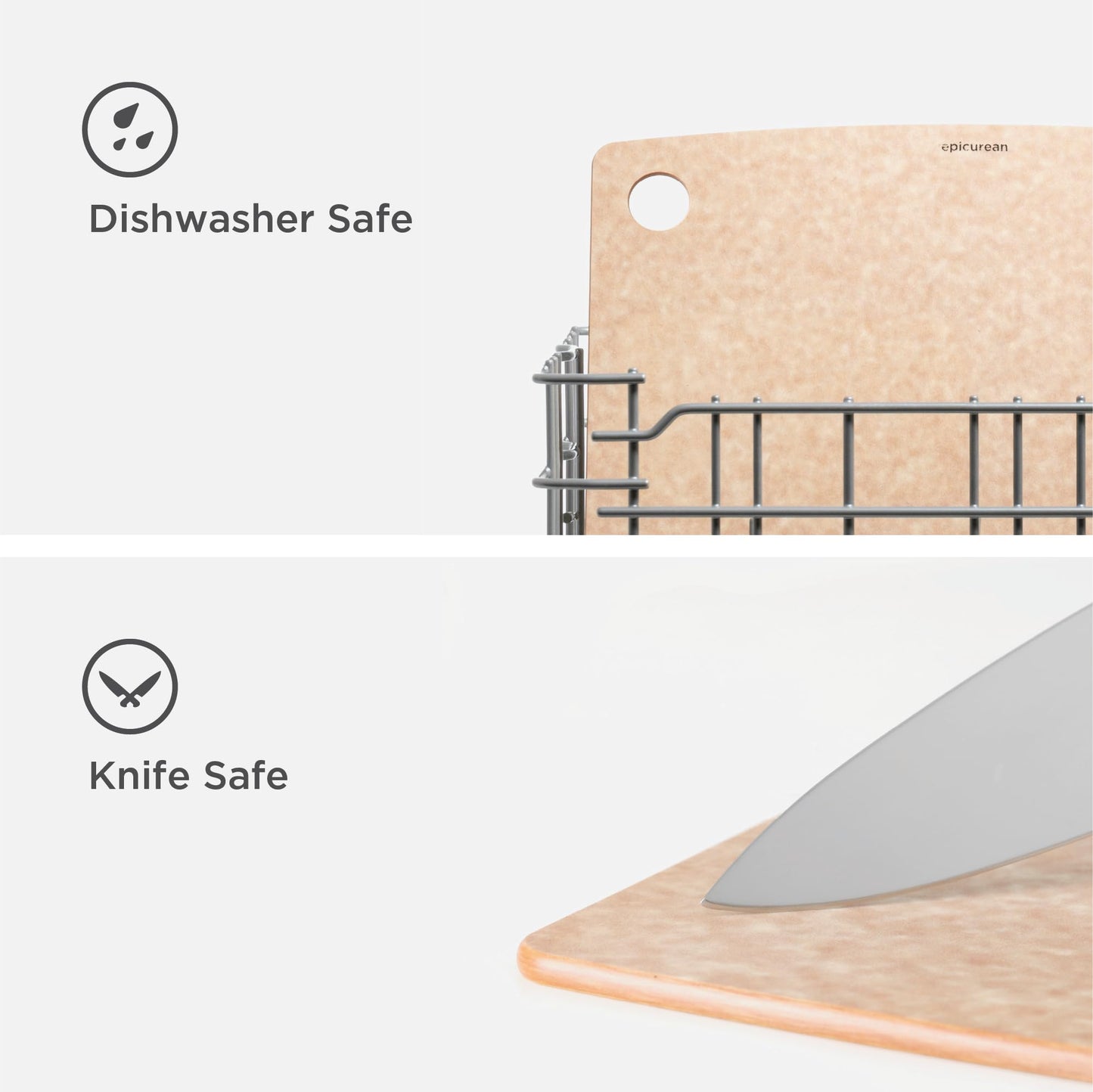 Epicurean Kitchen Series Cutting Board, 11.5-Inch × 9-Inch, Natural