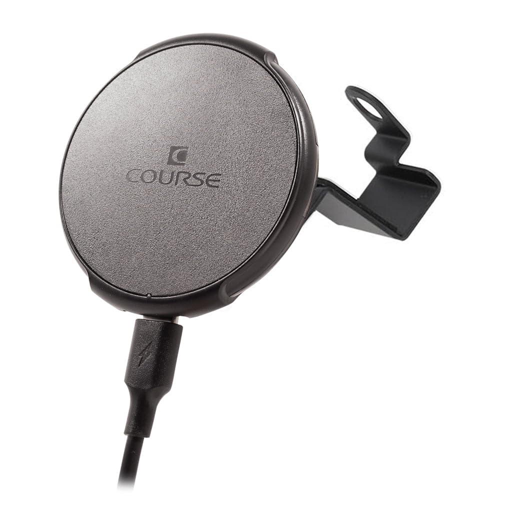 Course Motorsports DirectFit Phone Mount - Magnetic or Wireless Charging for Chevrolet Corvette 2014-19 Compatible with All Phones (Magnetic Charging
