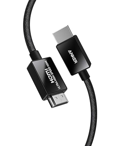 Anker HDMI Cable 8K@60Hz, 6.6FT Ultra High Speed 4K@120Hz 48Gbps Ultra HD, HDMI Cable Support Dynamic HDR,eARC,Dolby Atmos,Compatible with PlayStation