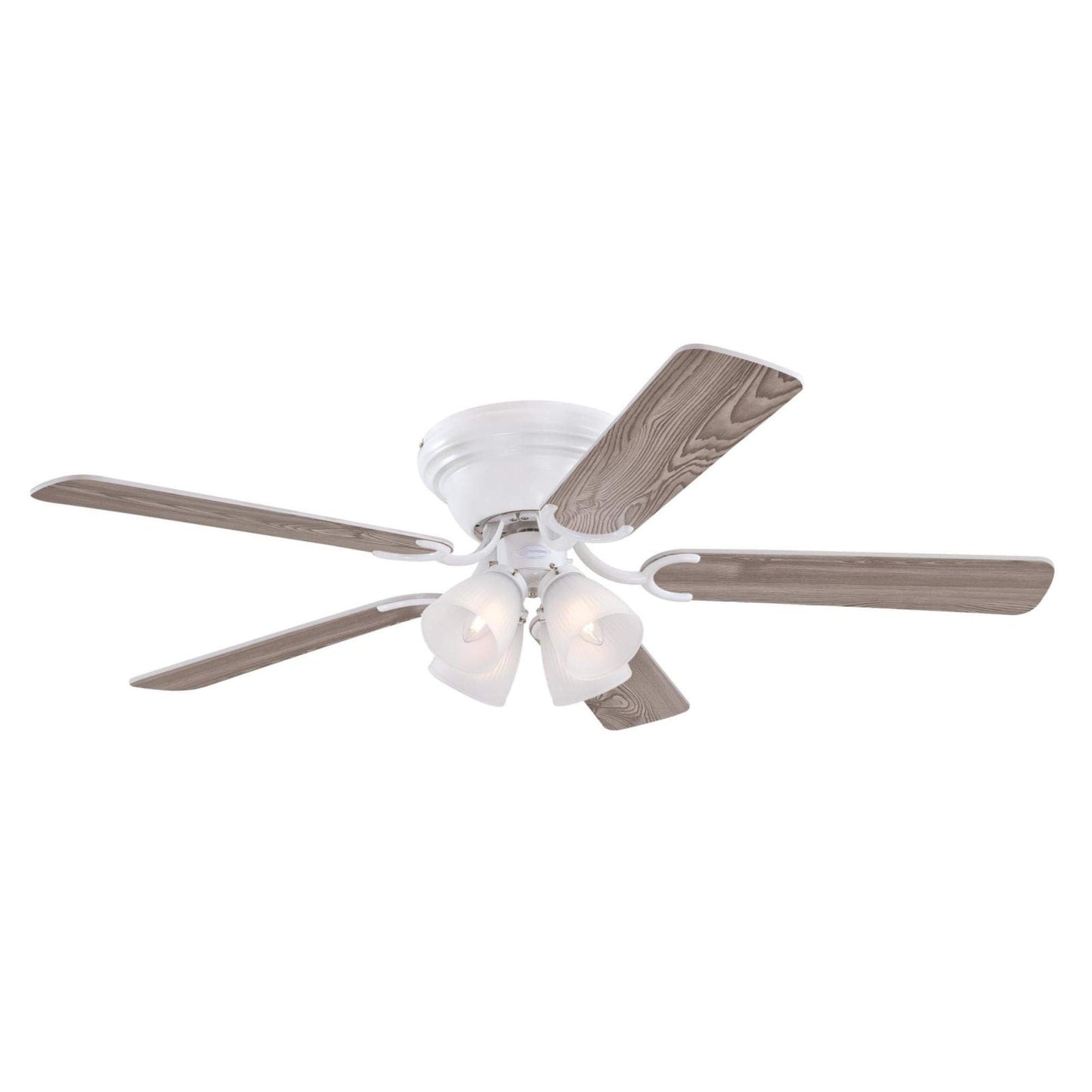 Westinghouse 7232300 Contempra IV Ceiling Fan with Light, 52-Inch, White