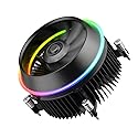 Vetroo Eclipse Low-Profile ARGB CPU Cooler, 90mm 4-Pin PWM Fan, Premium Aluminum Fins, 95W TDP Air Cooling for Intel LGA 1851 & 1700 Only