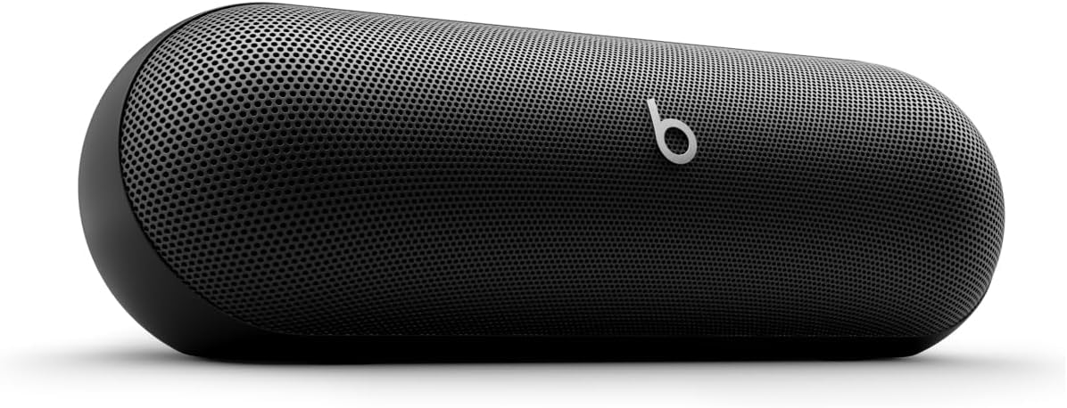 Beats Pill - Bluetooth Speaker and Portable Wireless Charger via USB-C - Built-in Microphone - Matte Black (Renewed Premium)