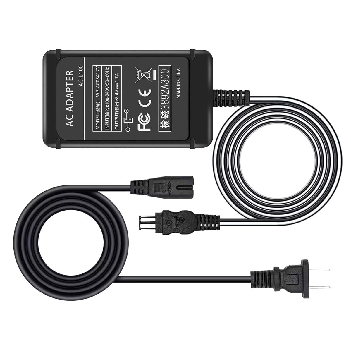 Gonine AC-L100 Charger for Sony Handycam Camcorder, Compatible with CCD-TRV108/308/118 & DCR-TRV460 etc, Replacement for AC-L15 AC-L10 AC-15A AC-L10A