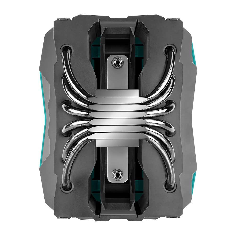Iceberg Thermal IceSLEET G6 Stealth Black-Nickel Plated 6 Direct Touch Heatpipe, with Ultra 140mm Silent Fan Premium CPU Air Cooler LGA 1700