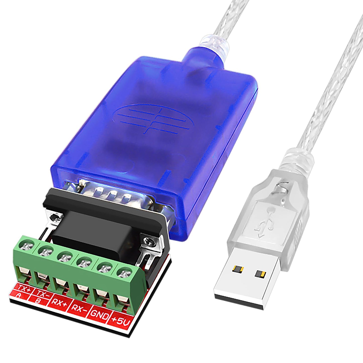 Jeirdus USB to RS422 RS485 Serial Port Converter Adapter Cable with FTDI Chip Support Windows 10, 8, 7, XP and Mac with ESD Protection (3ft/1meter)