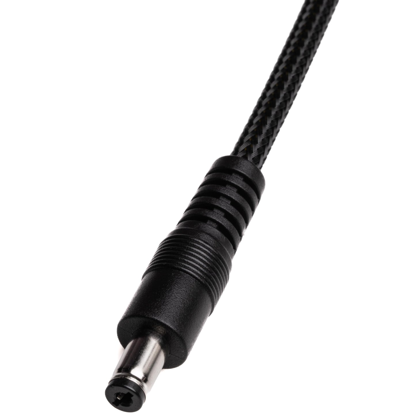 CRJ 15-Pin SATA to 12V DC Plug Adapter Cable - 12-inch (30cm), Black Sleeved - Electronics 12V 5.5mm x 2.1mm Barrel Plug Power Adapter from an ATX