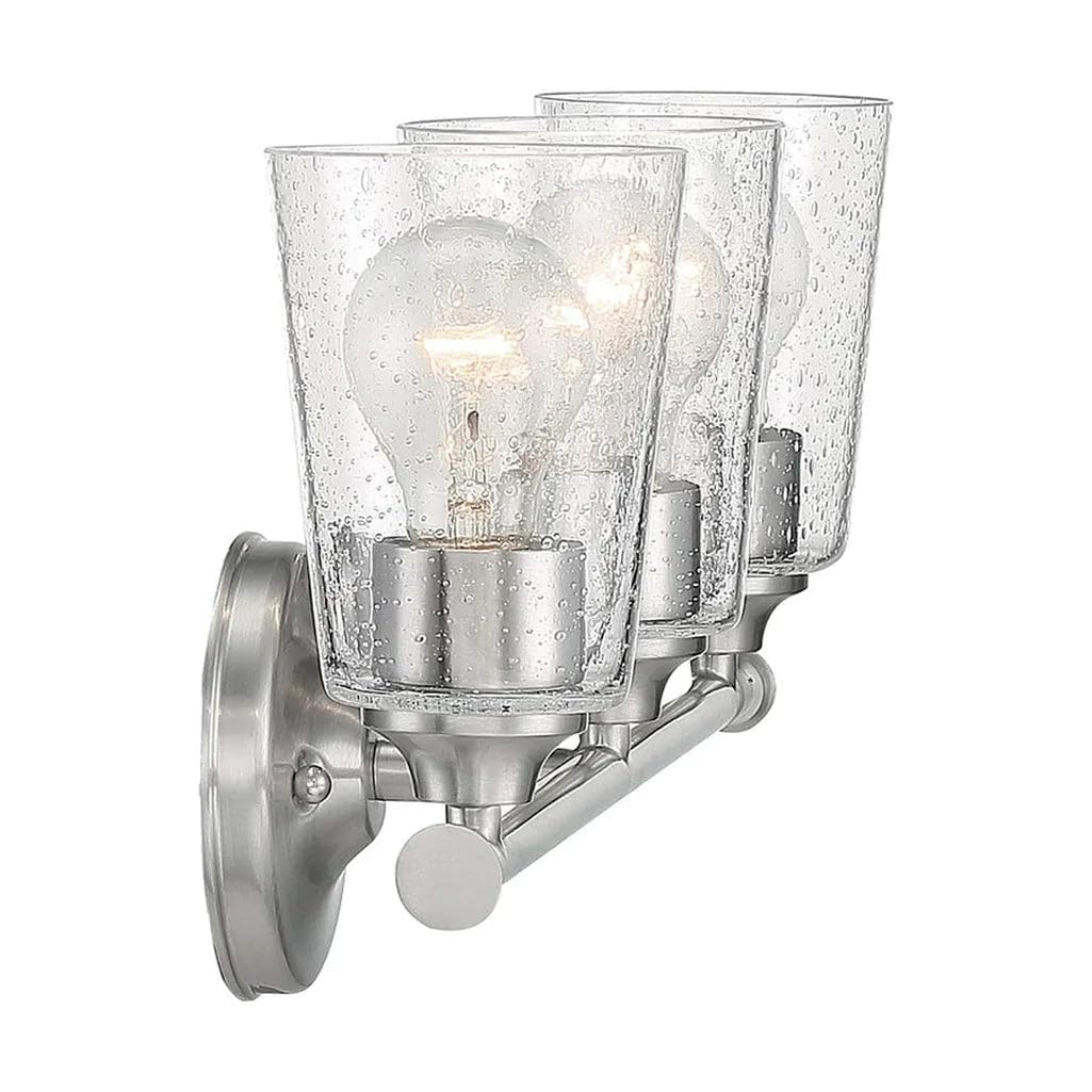 Nuvo 60/7283 Bransel Light Fixture, 3Lt Vanity, Matte Black