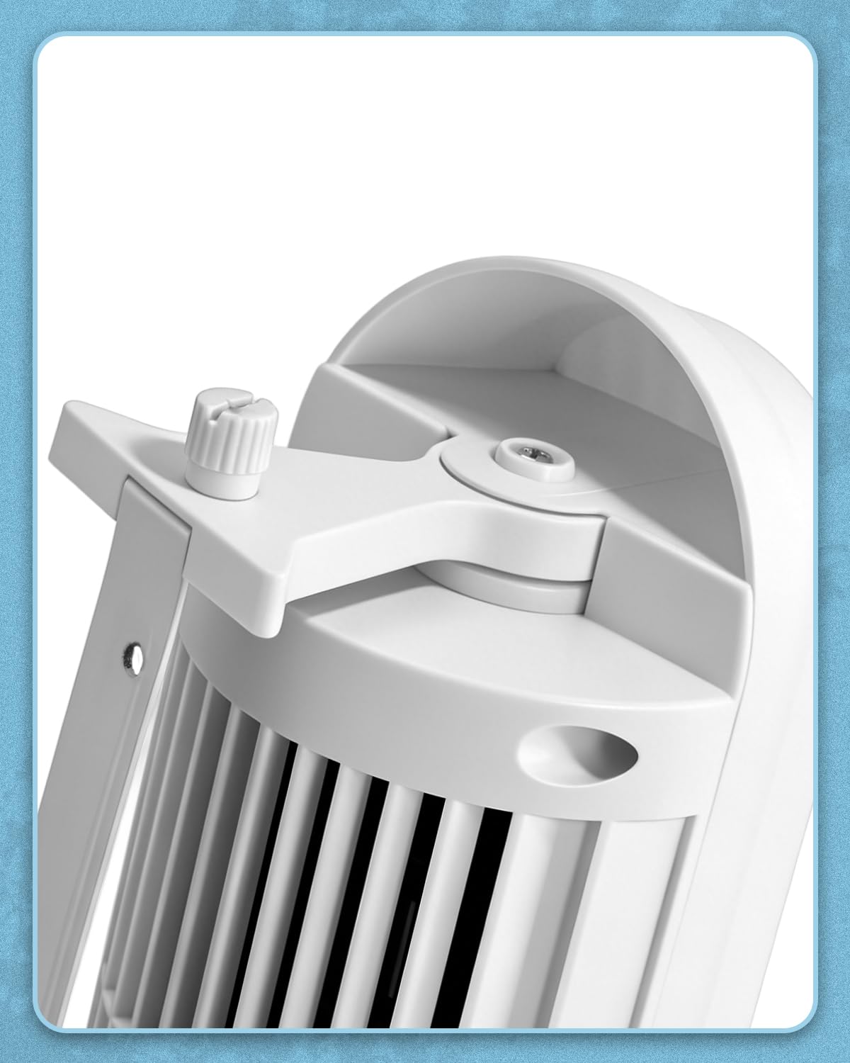 16 Inch Mini Column Tower Fan,Home Use Floor & Wall Mount Tower Fan,White