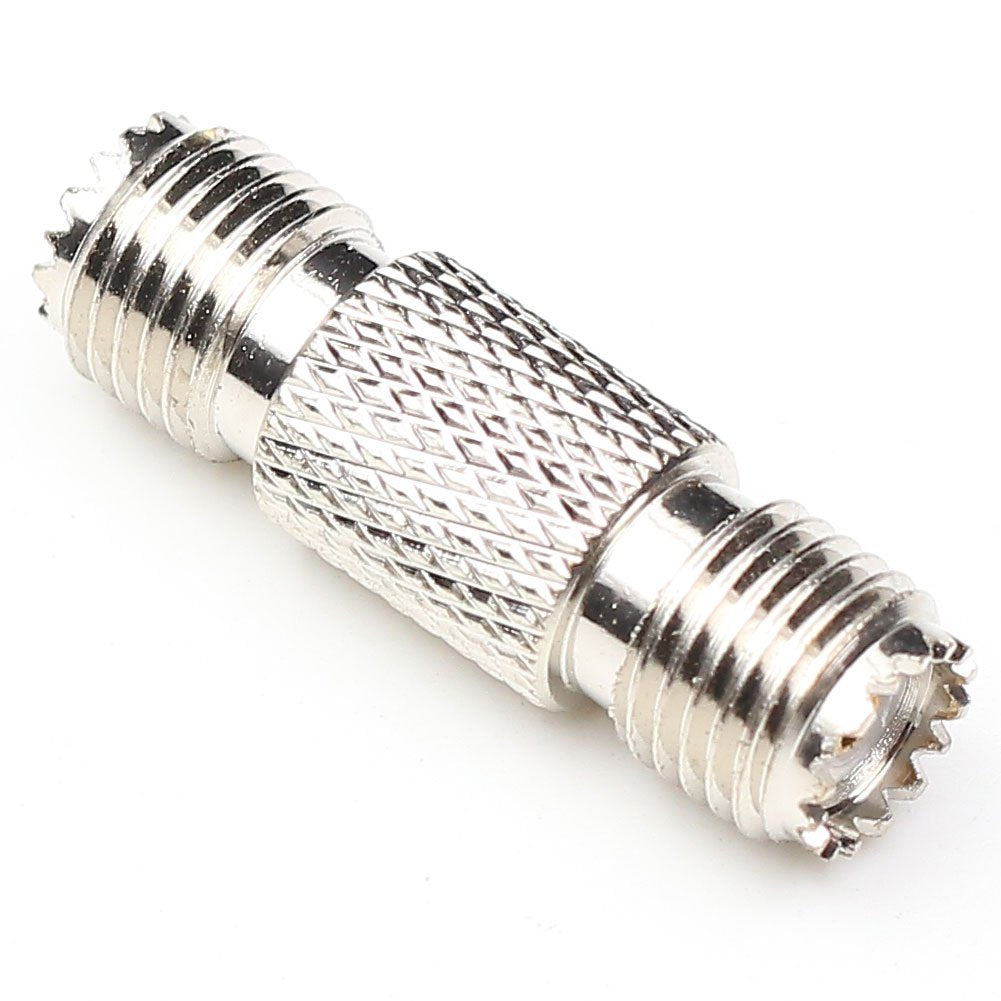 ANHAN Mini UHF Female to Mini UHF Female Connectors Pl259 Adapter Mini UHF Female Coupler RF coaxial Coax Cable Connector for Amateur Radio Citizens