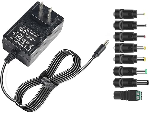 26V 1A Power Supply Charger Cable (Input AC 100V-240V, Output DC 26 Volt 1 Amp 26 Watt) Adapter Transformer Converter DC 5.5mm x 2.1mm / 5.5mm x 2.5mm