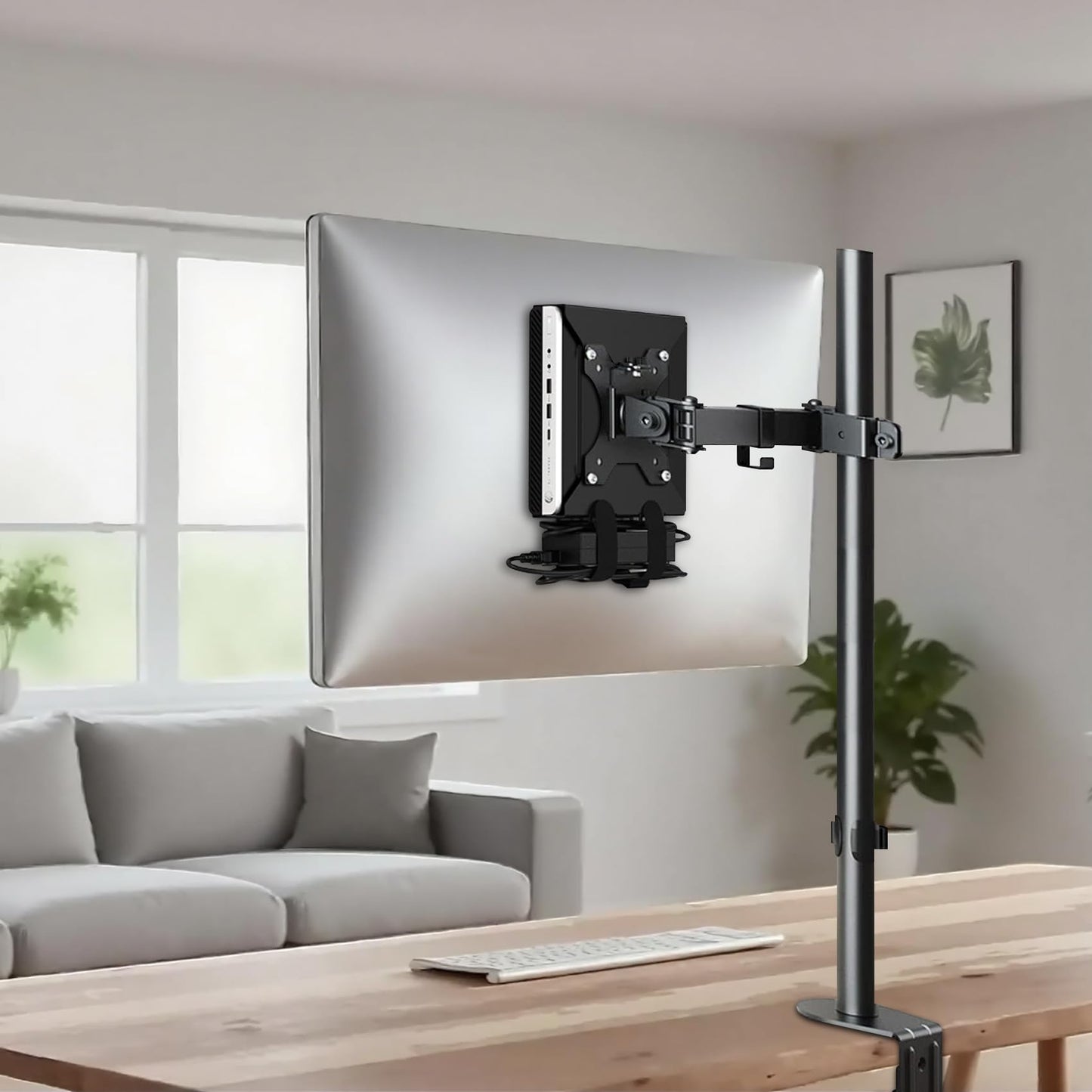 Mini PC VESA Mount Compatible with HP Desktop Mini, HP ProDesk Mini, HP EliteDesk Mini, Wall VESA and Under Desk Mount for HP Pro Mini 260 400,HP
