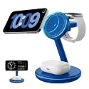 2026 3 in 1 Charging Station for Apple iPhone AirPods Watch with Mag-Safe Charger Wireless Charger Stand for iPhone 17 16 15 14 13 12 Series AirPods