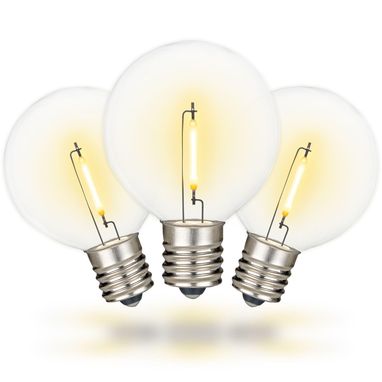 Festive Living 25 Pack G50 Shatterproof Warm White LED Replacement Bulbs
