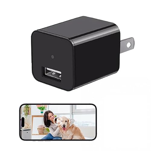 ULar Plug-in Security Camera, 4K UHD Small Nanny Pet Mini WiFi Cam, One Free 16GB SD Card Included Remotely APP View, Motion Detection for Indoor