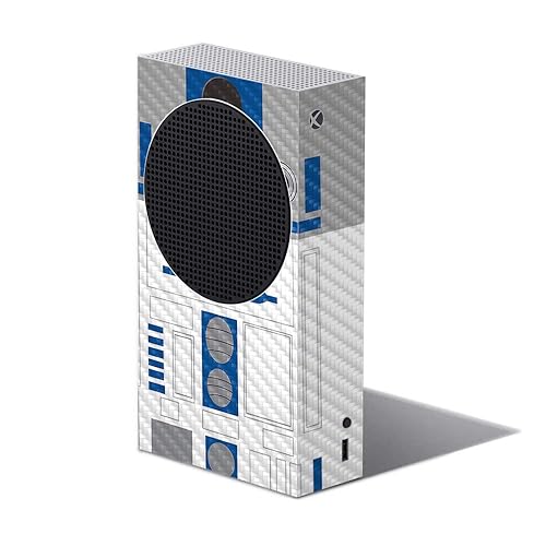 MIGHTY SKINS Carbon Fiber Skin Compatible with Xbox Series S - Cyber Bot Protective, Durable Textured Carbon Fiber Finish Easy to Apply and Change