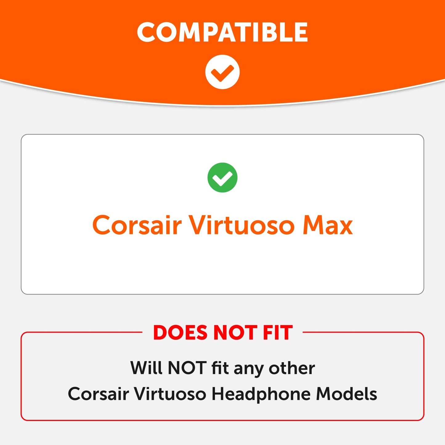 WC Freeze V2 Virtuoso Max - Cooling Gel Earpads for Corsair Virtuoso Max by Wicked Cushions | Extreme Comfort, New Freeze V2 Cooling Fabric, Extra