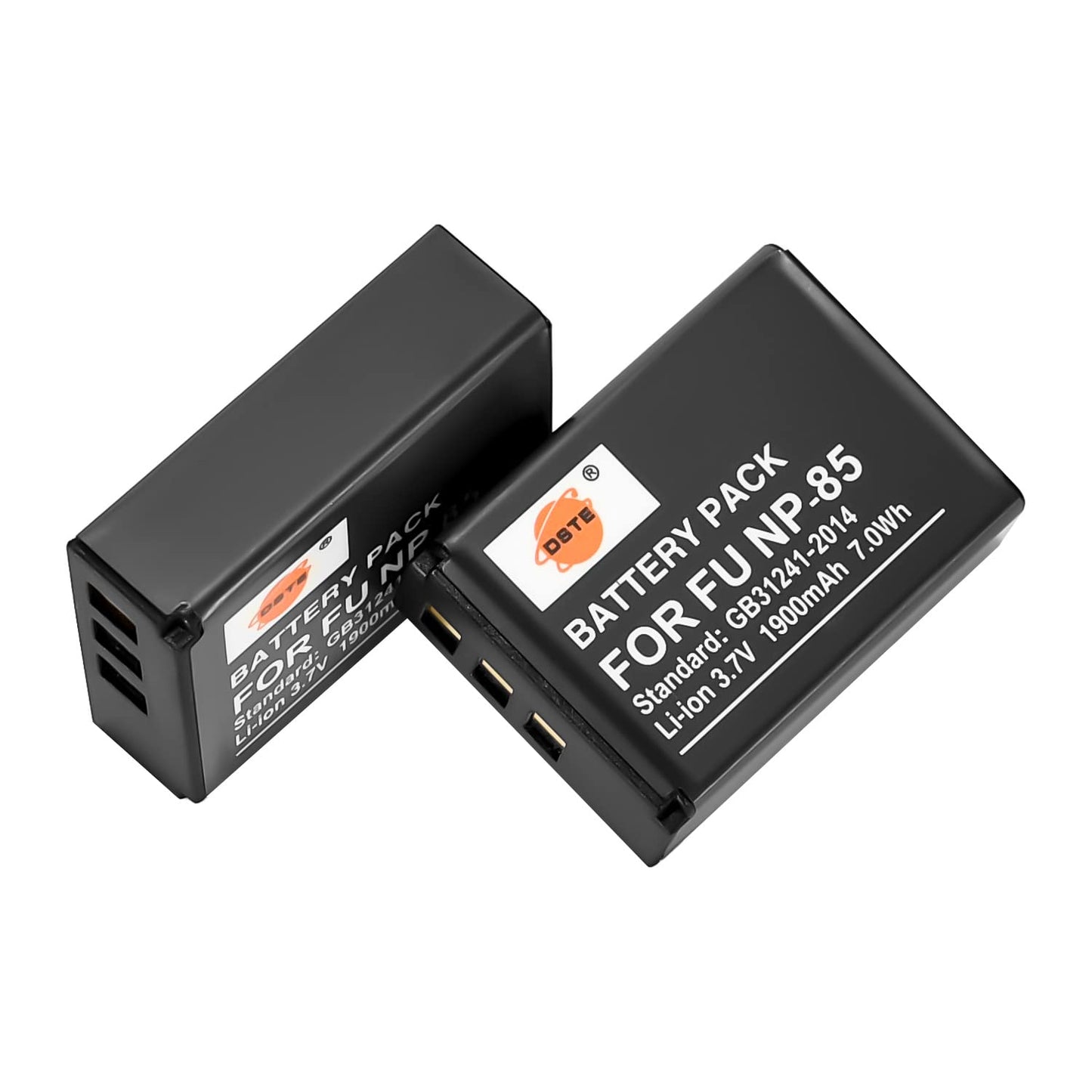DSTE 2-Pack NP-85 Battery + Travel and Car Charger Compatible for Fujifilm FinePix S1 SL240 SL260 SL280 SL300 SL305 SL1000 Digital Camera