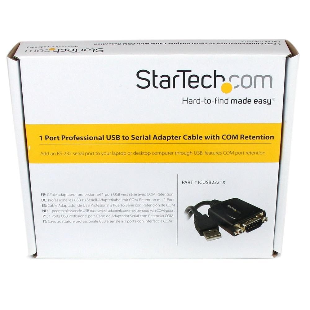 1ft 1-Port Professional USB to Serial Adapter Cable (ICUSB2321X)