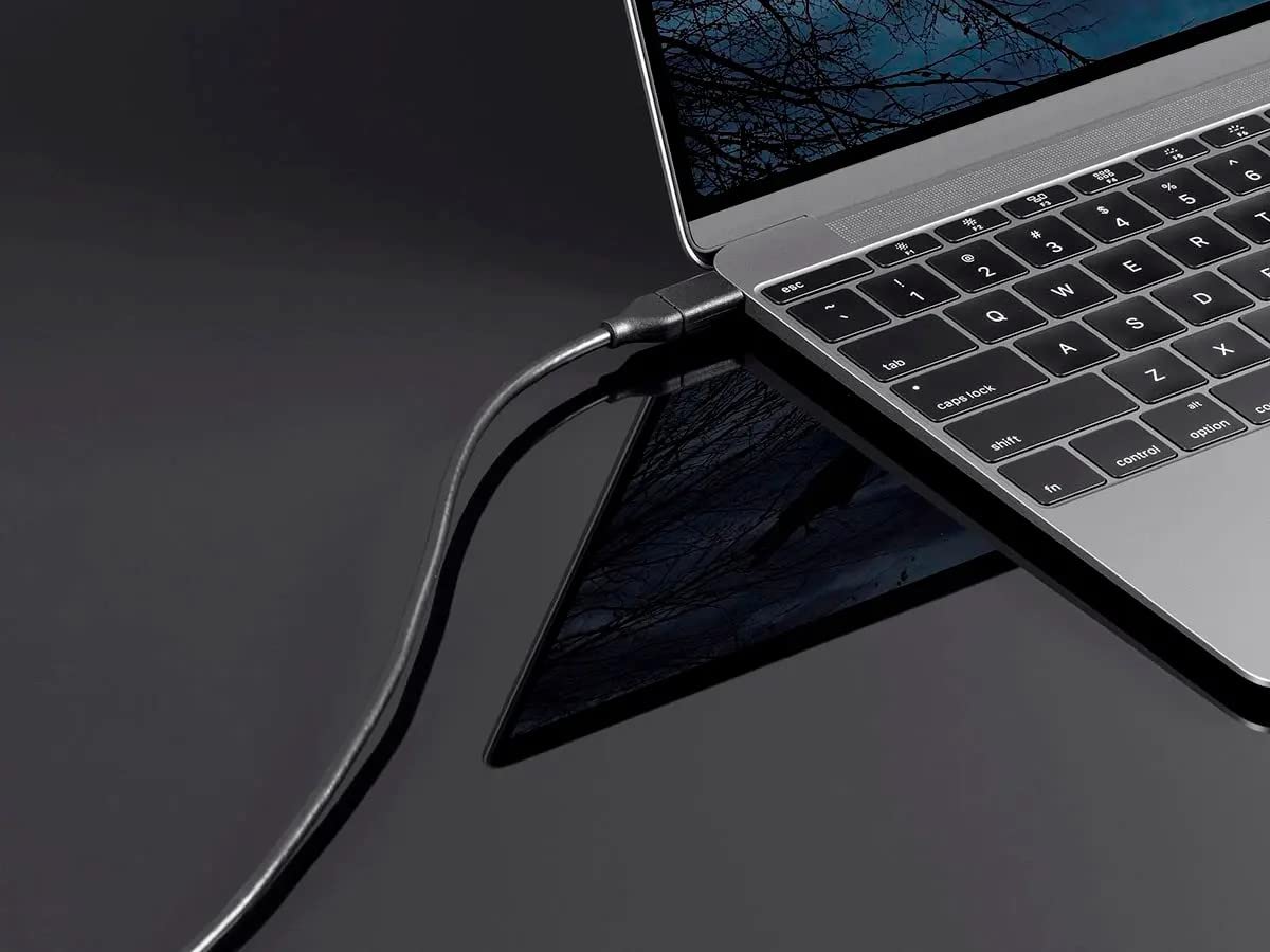 Monoprice Essentials USB-C to USB-C 2.0 Cable - 480Mbps, 5A, 26AWG, 4m (13.1 ft) Black