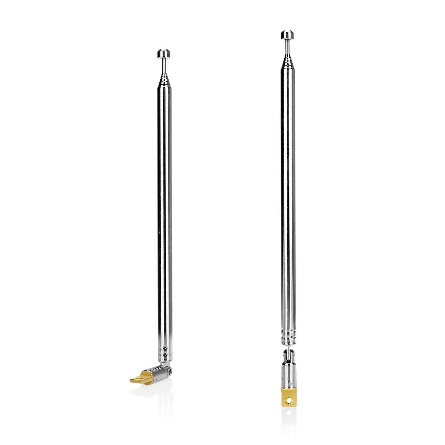 ENUODA 7 Sections Telescopic 17-76cm FM Antenna,Portable Radio Antenna Replacement,Compatible with Indoor Portable Radio,Home Stereo Receiver,AV Audio