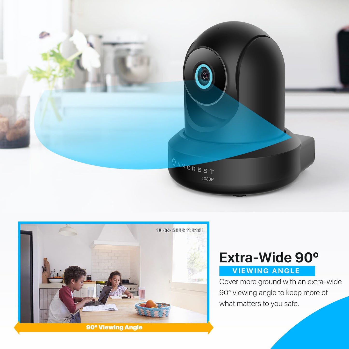 Amcrest 2-Pack 1080p WiFi Camera Indoor, 2MP Pan/Tilt Home Security Camera, Auto-Tracking, Motion & Audio Detection, Enhanced Browser Compatibility