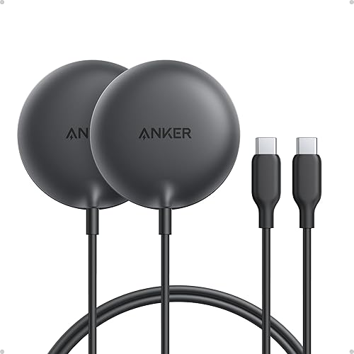 Anker Zolo Magnetic Wireless Charger, Qi2 Certified 15W MagSafe-Compatible Wireless Charging Pad, for iPhone 17/16/15 Series, AirPods, and More (Not