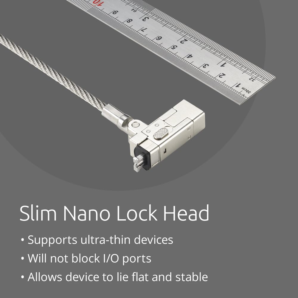 Kensington Slim NanoSaver 2.0 EQ Keyed Laptop Lock (K60630WW)