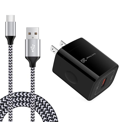 OrSunday Quick Charge 3.0 Fast Charger Compatible Moto G10 G9 G8 G7 Power Plus Play, Edge/G Power/Stylus/Razr/One 5G Ace/G100, G6 X4 Z4 Z3 Z2 Z Play
