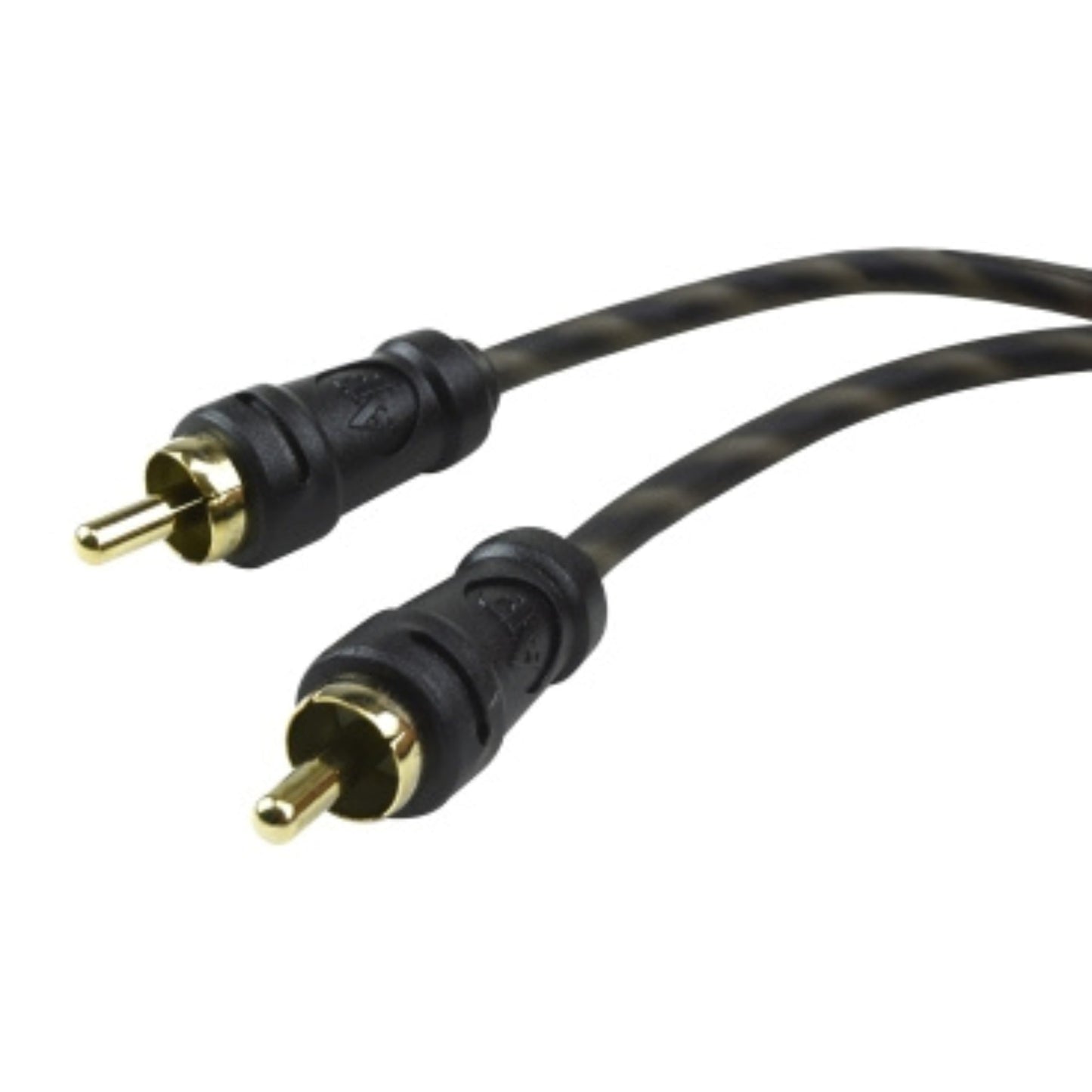 Audiopipe 18" 1 Male to 2 Male RCA Cable, HQ 24kt Gold Connections