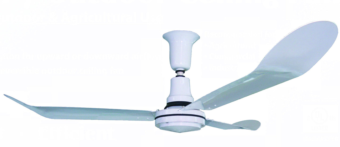 J&D Manufacturing CF60A Premium Indoor/Outdoor UL507 Ceiling Fan, 60"
