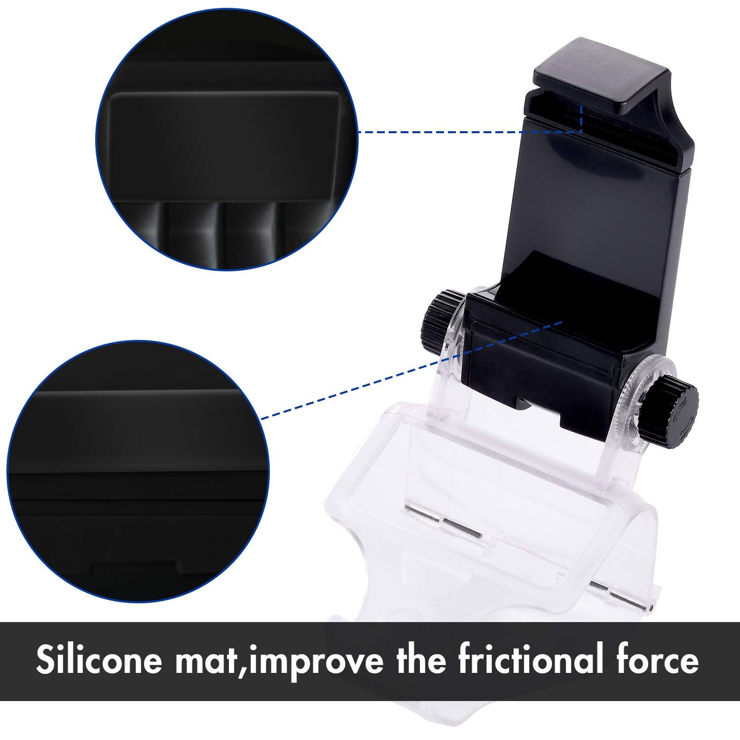 Yizerel PS4 Controller Phone Clip, PS4 Slim Pro Controller Grip for Android Smart Phone, 180 Degree Gaming Holder Mount Stand Bracket for PlayStation
