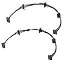 YSIUENG 15 pin to 4 SATA Power Extension Cable for Hard Disk Driver HDD SSD DVD - 50cm ?2 Pieces?