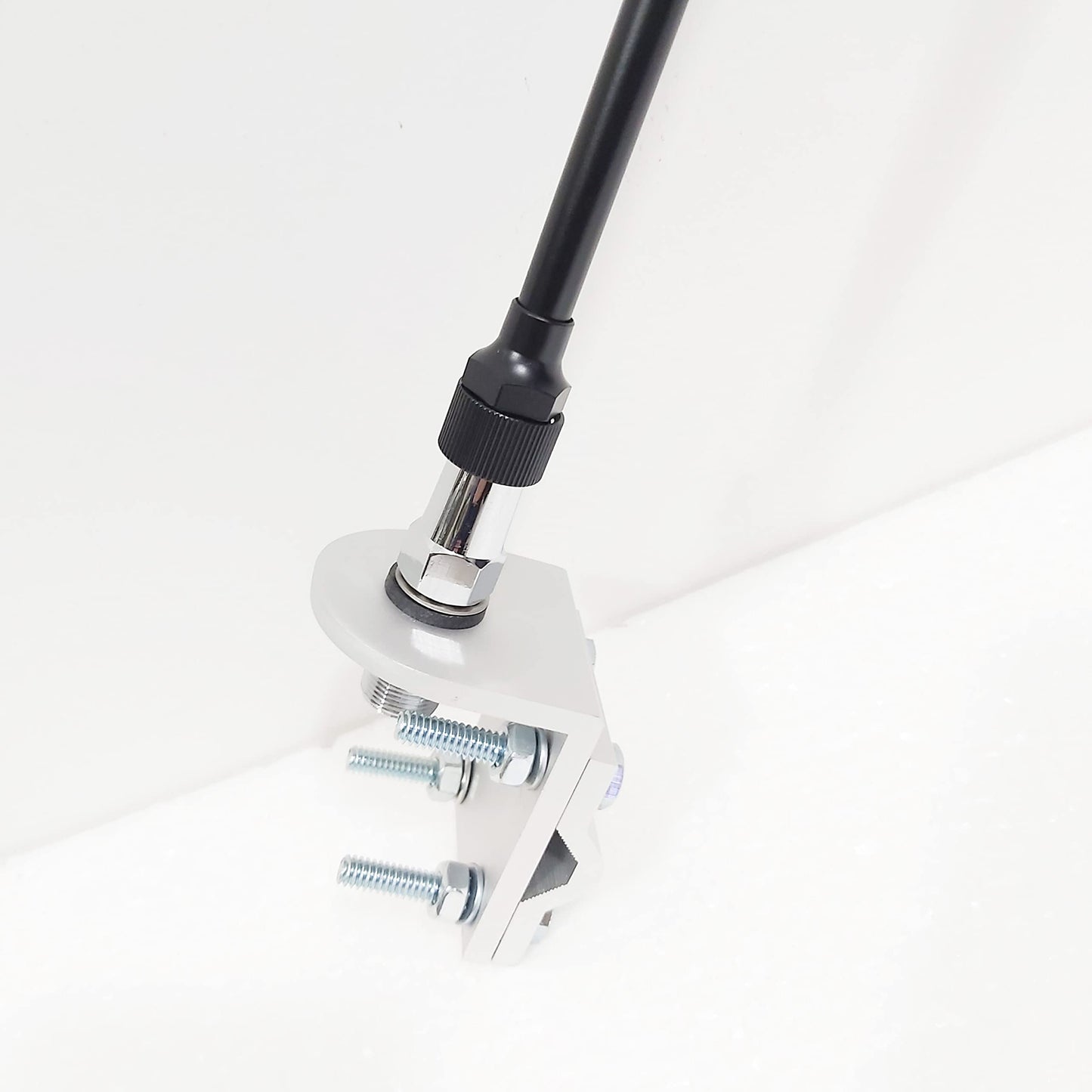 Crotek Double Groove Antenna Mirror Mount CB Radio Antenna Mount with SO239 Stud