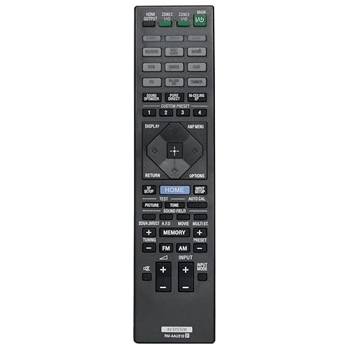 RM-AAU210 Replacement Remote Control for Sony AV Receiver Home Theater System in Living Rooms or Rooms, No Programming or Pairing Needed, Replace