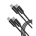 Ziment 65W USB C to USB C Cable, Nylon Type C Charge Cable, Fast Charging Type C Cable for iPhone, iPad mini, MacBook, Samsung Galaxy, Switch and More