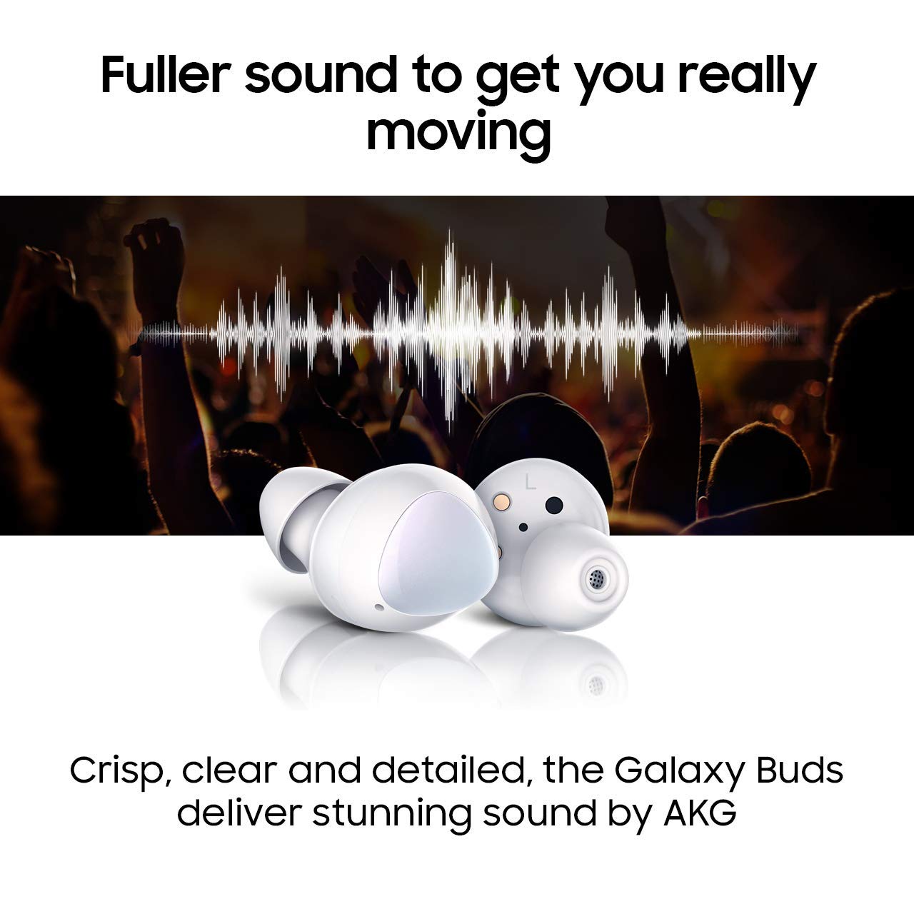 Samsung Galaxy Buds True Wireless In-Ear Bluetooth Headphones Black SM-R170 2019 (Renewed)