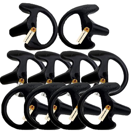 Lsgoodcare Replacement Earmold Earbud (Left and Right Ear) for Two Way Radio Acoustic Coil Tube Earpiece - Open Ear Insert Earmould Earbuds Black…
