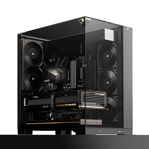 Thermalright A70ATX Gaming Case Three-Sided Pillar-Free Panoramic Glass Panel ?Type-C Port mid-Tower Computer case Tool-Free Quick-Release Vertical