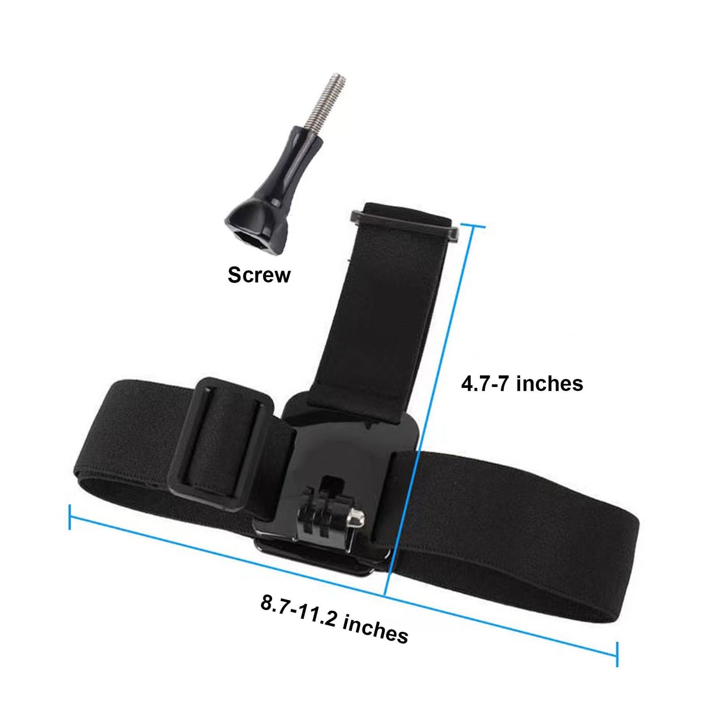 vividstarry Action Camera Head Mount Strap Helmet Headband Wearing Belt for Gopro Hero 12 11 10 9 8 7 6 5/ AKASO Brave 4 4 Pro 7 7 LE V50 V50X