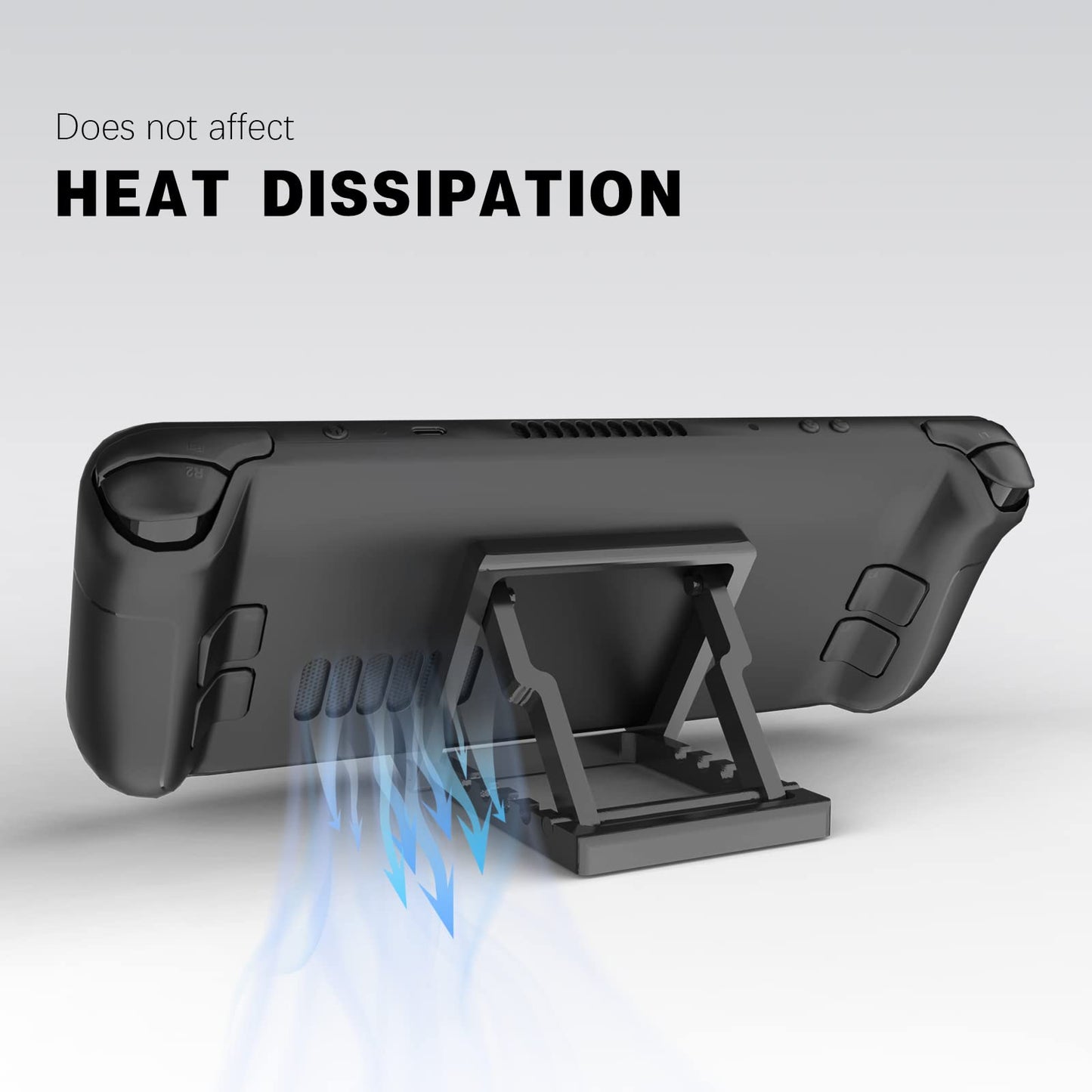 ?Upgraded? Stand Dock Compatible with Steam Deck, Switch/OLED/Lite, Logitech G Cloud, Five Angle Adjustable Non Slip Desktop Stand Base for Stean