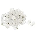 uxcell 40 Pcs Phone Modular Plug, Household RJ9 4P4C Telephone Cable End Phone Adapter Connector, Standard Jack for Telephone Handset Flat Stranded