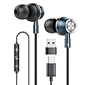 Rayhontech USB C Wired Earbuds, in Ear Earphones for Laptop PC with Microphone, Magnetic Noise Isolation Headset Compatible for iPhone 16 15 Pro Max…
