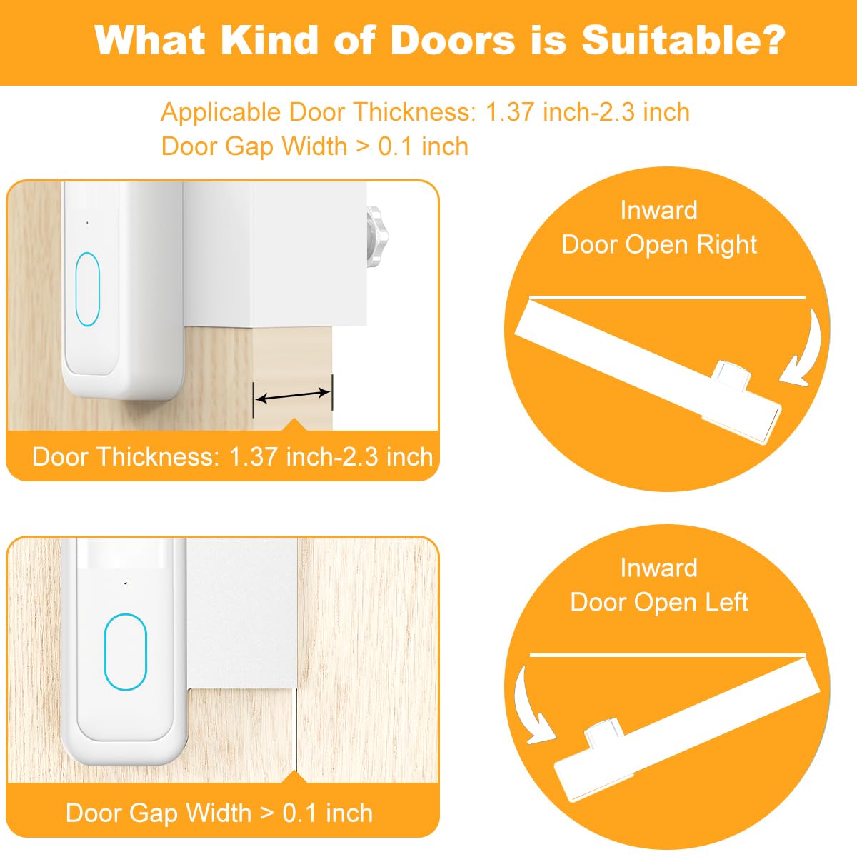 Blink Doorbell Mount, Anti-Theft Blink Video Doorbell Door Mount Bracket No Drilling, Fit for All-New Blink Doorbell(2nd Gen), Not for Security Door