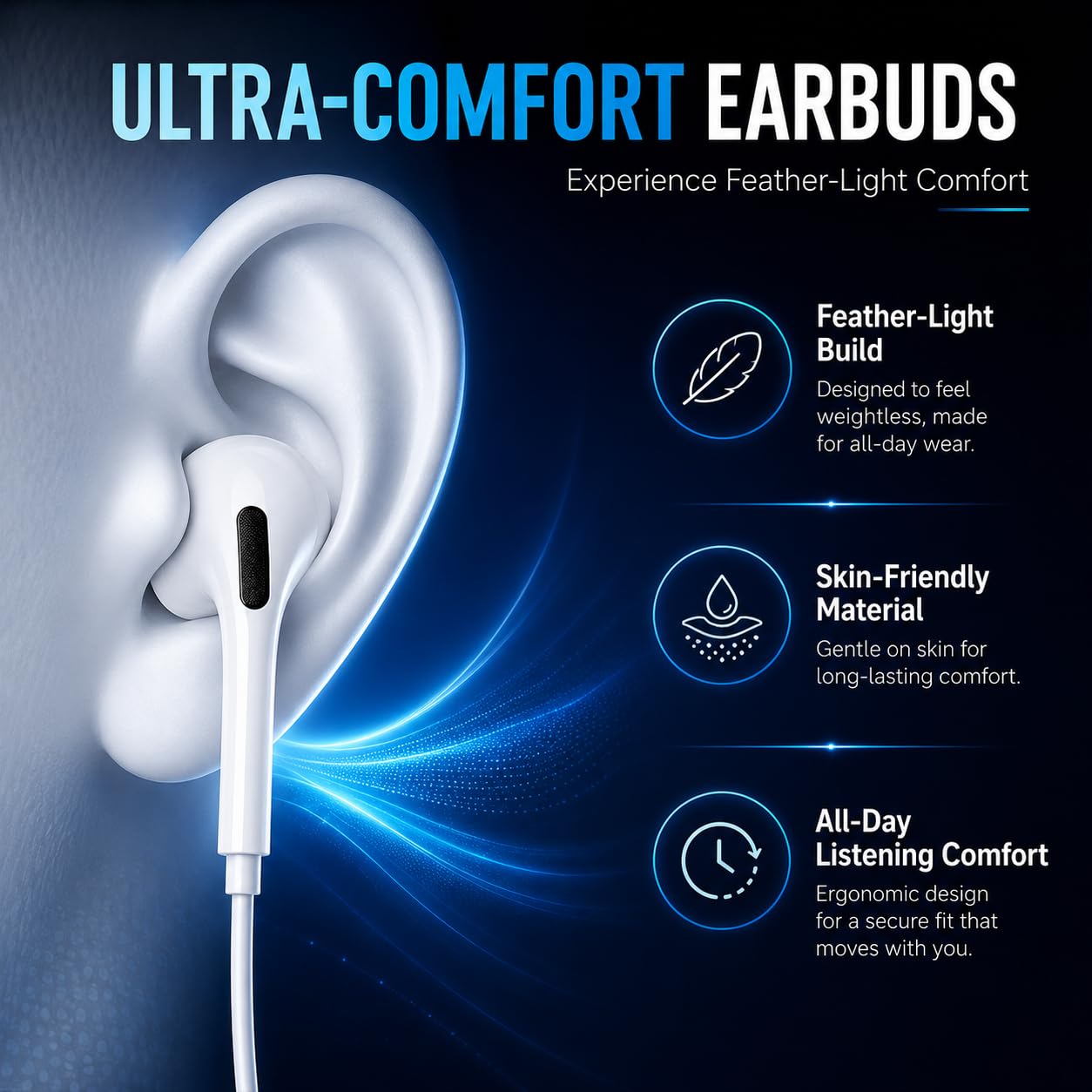 USB C Earbuds Wired USBC Headphones for iPhone 17 16 15 Pro Max 16e 15 16 Plus, Ear Buds in-Ear Earphones Wired Type C Ear Phones with Microphone