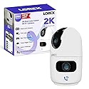 Lorex Connect 2K Indoor Dual Lens Wi-Fi 6 Camera | New Connect App | 360° Pan-Tilt | Person & Pet Detection | Color Night Vision | Instant Call |