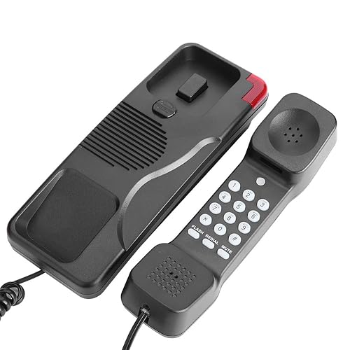Telephone Extension,Landline Telephone,Corded Phone with Large Number Buttons for Hotel, Family,Business, The Phone can be puted on The Desk or